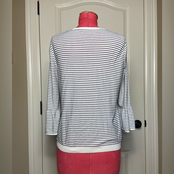 Talbots Floral Row Crewneck Sweater (L) - Picture 4 of 8